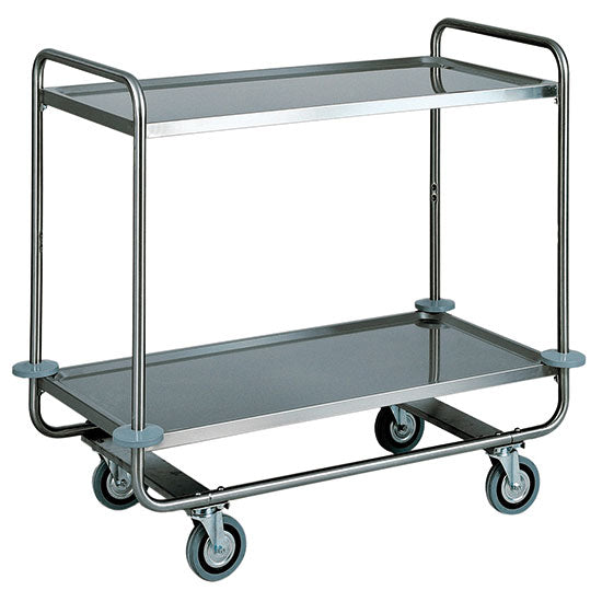 carro de servicio en inox con 2 niveles 1050x550 mm